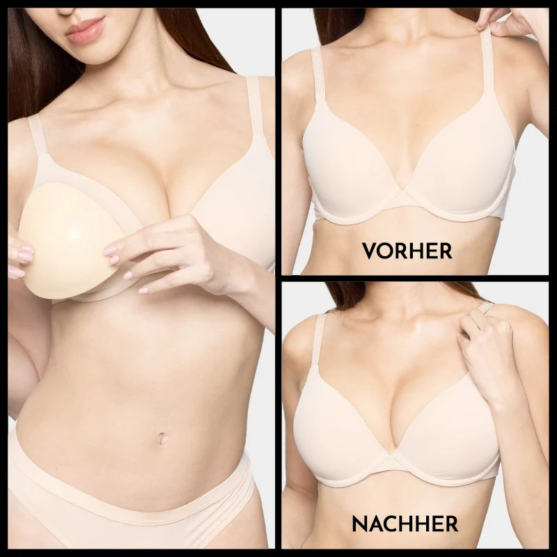 Boob-Pads + 2 Cups größer