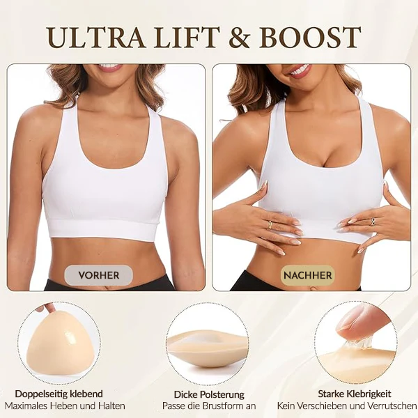 Boob-Pads + 2 Cups größer