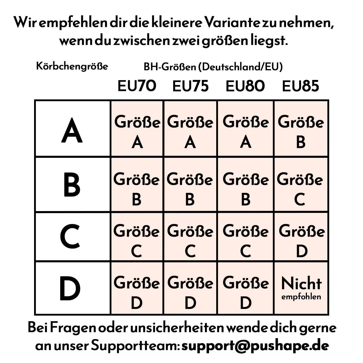 Boob-Pads + 2 Cups größer